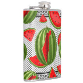 Watermeloen Palestina Kaart Slice Heupfles (Rechts)