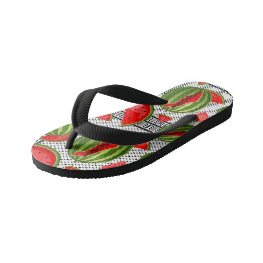Watermeloen Palestina Kaart Slice Kinder Teenslippers (Schuin)