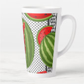 Watermeloen Palestina Kaart Slice Latte Mok (Rechts)