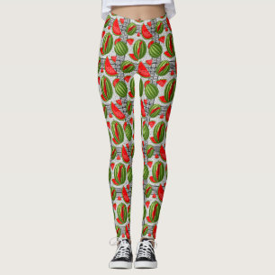 Watermeloen Palestina Kaart Slice Leggings