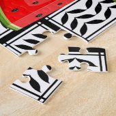 Watermeloen Palestina Kaart Slice Legpuzzel (Zijkant)