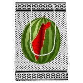 Watermeloen Palestina Kaart Slice Medium Cadeauzakje (Achterkant)