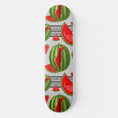 Watermeloen Palestina Kaart Slice Persoonlijk Skateboard (Voorkant)