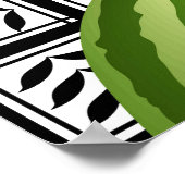 Watermeloen Palestina Kaart Slice Poster (Hoek)