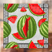 Watermeloen Palestina Kaart Slice Raamsticker (Vel 2)