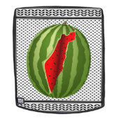 Watermeloen Palestina Kaart Slice Rugtassen (Verwijderbaar gezicht)