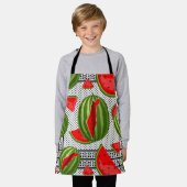 Watermeloen Palestina Kaart Slice Schort (Gedragen)