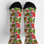 Watermeloen Palestina Kaart Slice Sokken (Top)