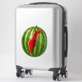 Watermeloen Palestina Kaart Slice Sticker (Koffer)