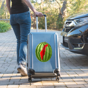 Watermeloen Palestina Kaart Slice Sticker