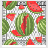 Watermeloen Palestina Kaart Slice Sticker (Vel)