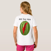Watermeloen Palestina Kaart Slice T-shirt (Achterkant volledig)