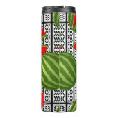 Watermeloen Palestina Kaart Slice Thermosbeker (Achterkant)