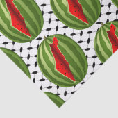 Watermeloen Palestina Kaart Slice Tissuepapier (Detail)