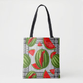 Watermeloen Palestina Kaart Slice Tote Bag (Voorkant)