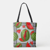 Watermeloen Palestina Kaart Slice Tote Bag (Achterkant)