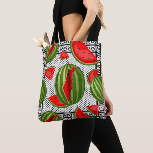 Watermeloen Palestina Kaart Slice Tote Bag
