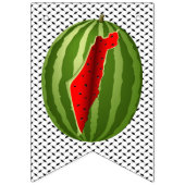 Watermeloen Palestina Kaart Slice Vlaggetjes (Tweede vlag)