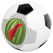 Watermeloen Palestina Kaart Slice Voetbal (Drie kwart)