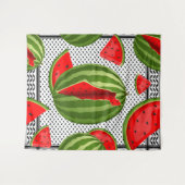 Watermeloen Palestina Kaart Slice Wandkleed (Voorkant (horizontaal))