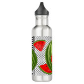 Watermeloen Palestina Kaart Slice Waterfles (Links)