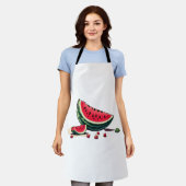 Watermeloen Palestina Schort (Gedragen)