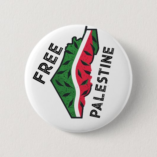 watermeloen palestine ronde button 5,7 cm (Voorkant)
