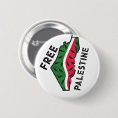 watermeloen palestine ronde button 5,7 cm (Voorkant /achterkant)