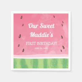 Watermeloen Papier Servet Melon Verjaardag Fruity