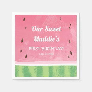 Watermeloen Papier Servet Melon Verjaardag Fruity