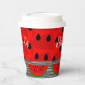 Watermeloen Papieren Bekers (Links)