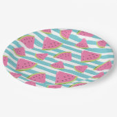 Watermeloen Papieren Bordje (Gekanteld)