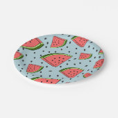 Watermeloen Papieren Bordje (Gekanteld)