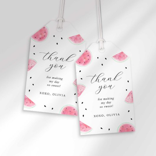 Watermeloen Party Favor Label Cadeaulabel