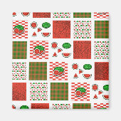 Watermeloen Patchwork Magneet (Voorkant)