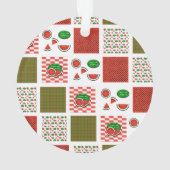 Watermeloen Patchwork Ornament (achterkant)