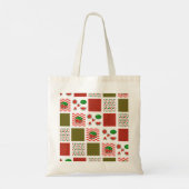 Watermeloen Patchwork Tote Bag (Achterkant)