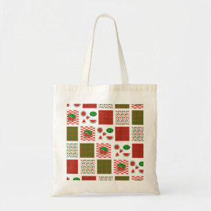 Watermeloen Patchwork Tote Bag