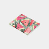 Watermeloen Patroon Creatie 4 Post-it® Notes (Schuin)