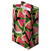 Watermeloen Patroon Creatie 5 Klein Cadeauzakje (Achterkant Gekanteld)