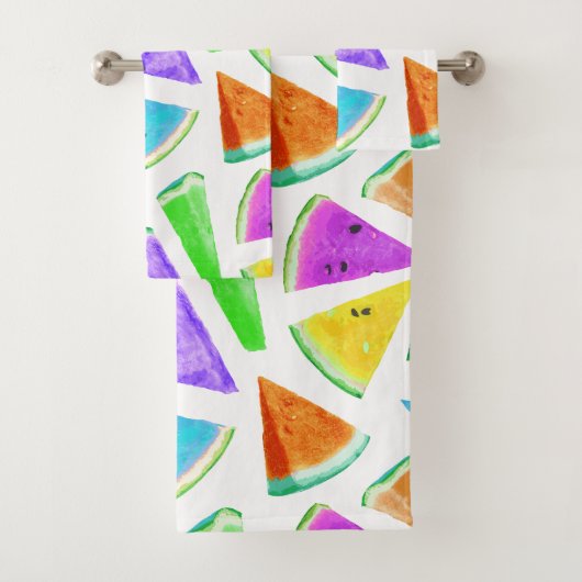 Watermeloen Patroon Creatie 6 Bad Handdoek (Insitu)