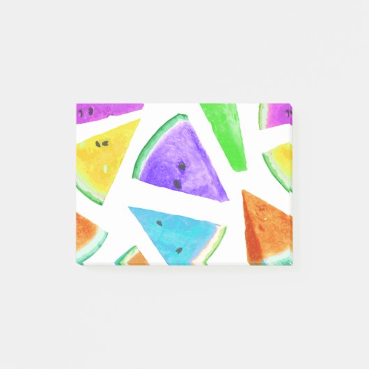 Watermeloen Patroon Creatie 6 Post-it® Notes (Voorkant)