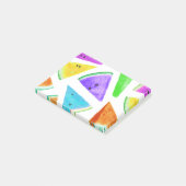 Watermeloen Patroon Creatie 6 Post-it® Notes (Schuin)