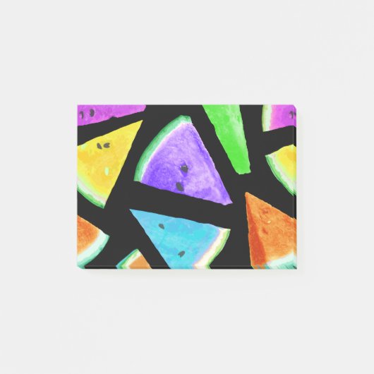Watermeloen Patroon Creatie 7 Post-it® Notes (Voorkant)