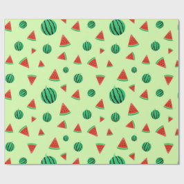 Watermeloen Patroon groen Inpakpapier