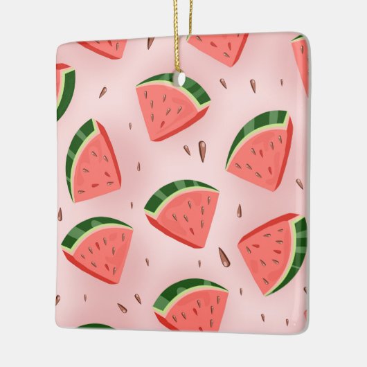 Watermeloen Patroon Keramisch Ornament (Links)