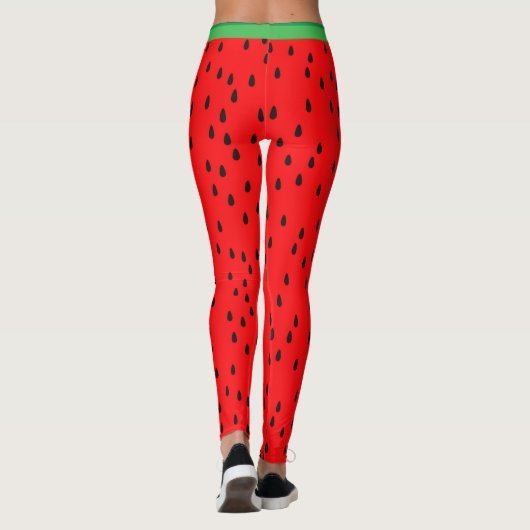Watermeloen Patroon Leggings (Achterkant)