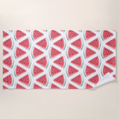 Watermeloen Patroon Schattige Roze Zomer Fruit Strandlaken (Voorkant)