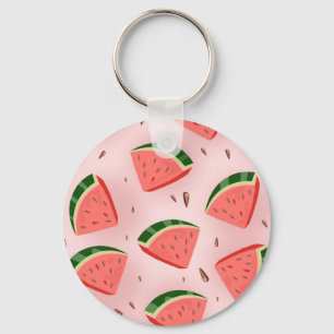 Watermeloen Patroon Sleutelhanger