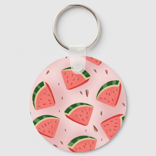 Watermeloen Patroon Sleutelhanger (Voorkant)